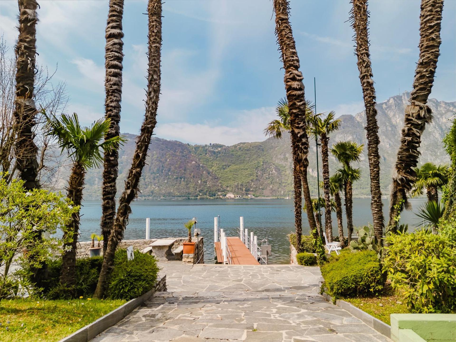 Luganersee, Pool, Strand, Parkplatz, Suite 204 Bissone Εξωτερικό φωτογραφία